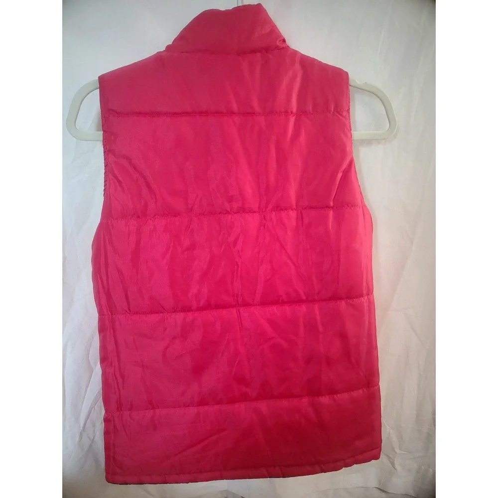 Weatherproof Vintage Reversible Puffer Vest Red Black Mens Medium Full Zip Vest